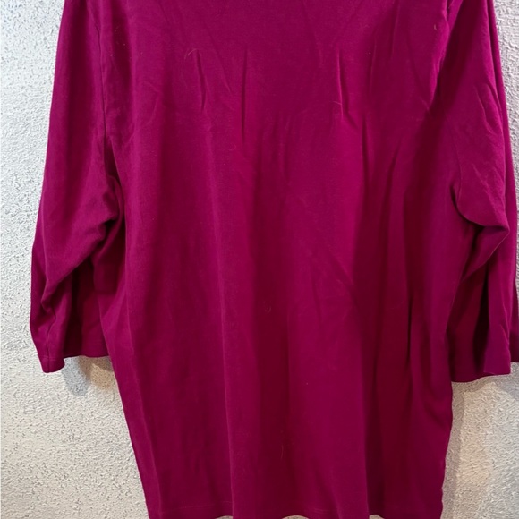 CJ Banks Fuchsia Blouse 1X - Picture 5 of 6
